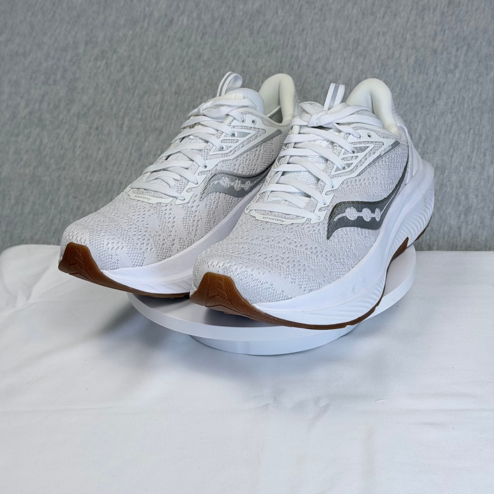 Saucony Echelon 9 Womens Running Shoes White Gum Neutral Sneakers S10765-13 7.5